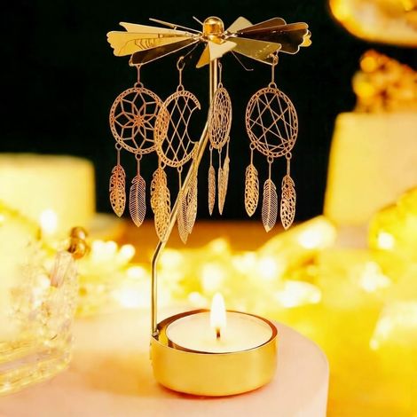 Bougeoir tournant carrousel pour fête des Mères, anniversaire, Noël, Saint-Valentin.