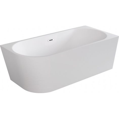 Baignoire d’angle gauche blanc avec bonde chrome 150x75 ZOYA (1/4)