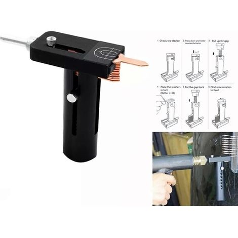 Kit d'outils de réparation de carrosserie : soudage par points, débosseleur annulaire, pistolet à recharger, rondelle (1/4)