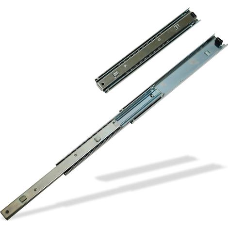 2x Teleskopschiene Schubladenschiene 3-stufig 250x13x35 mm Schubladenauszug (1/5)