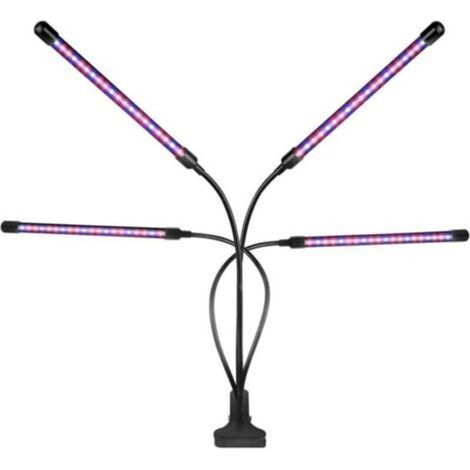 Lampe de Croissance LED 80 Lumières Tube Col de Cygne 360° Dimmable Temporisée Spectre Complet Plantes Jardinage (1/4)
