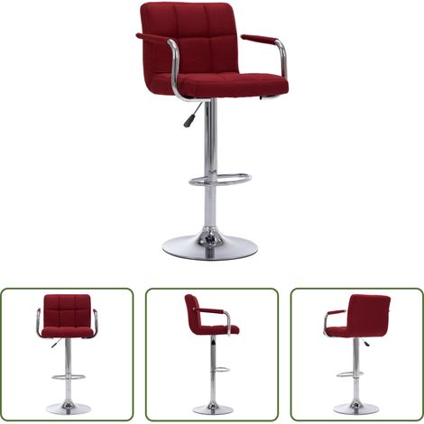 Chaise en tissu - Chaise de bar Bordeaux Tissu (1/5)