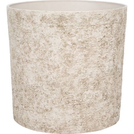 Plant Pot Light Beige Stone Mixture 44x43 cm Indoor Outdoor EPIRUS (1/5)