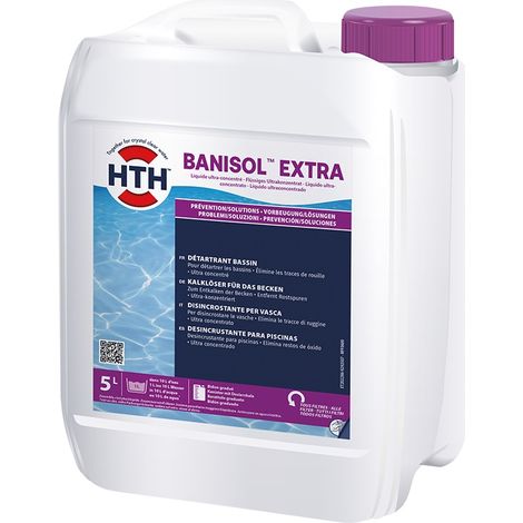 HTH Banisol Extra - Détartrant bassin Liquide ultra concentré 5 L (1/2)