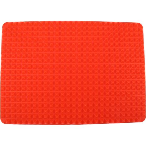 Tapis De Cuisson En Silicone Antiadhésif Résistant À La Chaleur Pour Four Et Micro-ondes Rouge 39x27.1cm (1/5)