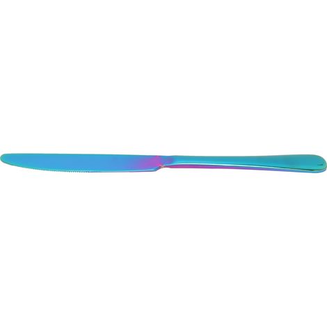 Couteau - Vaisselle western en acier inoxydable aux couleurs de l'arc-en-ciel (1/5)