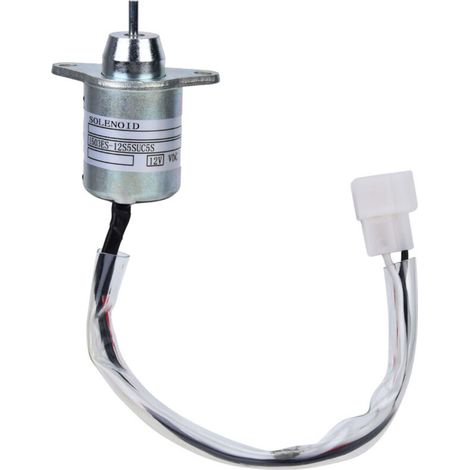 Accesorios para excavadoras: Válvula solenoide de cierre robusta y resistente a altas temperaturas para un control mecánico fiable.