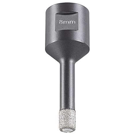 kwb 500208 Punta per piastrelle diamantata per smerigliatrici angolari, sega a tazza con attacco M14, punta diamantata diametro 8 mm, filettatura M14 (1/2)