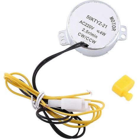 Moteur de retournement d'œufs 220 V avec connecteur - Rotation horaire/antihoraire pour incubateur (1/5)