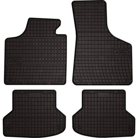 Alfombrillas de goma para Audi A3 8P hatchback, sportback, cabrio (2003-2011) - negras, montadas (1/5)