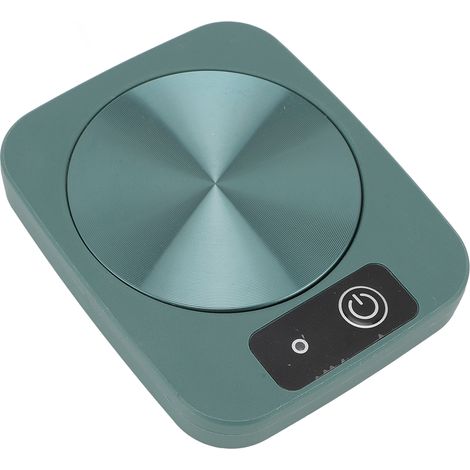 Chauffe-tasse thermostatique, sous-verre chauffant pour tasse à café, idéal pour la maison et le bureau (vert). (1/5)