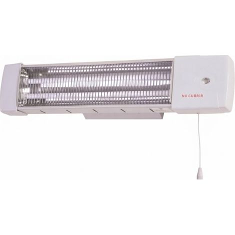 Chauffage à quartz  2 éléments chauffants 600-1200 W  Chauffage tubulaire à quartz  Radiateur mural (1/5)