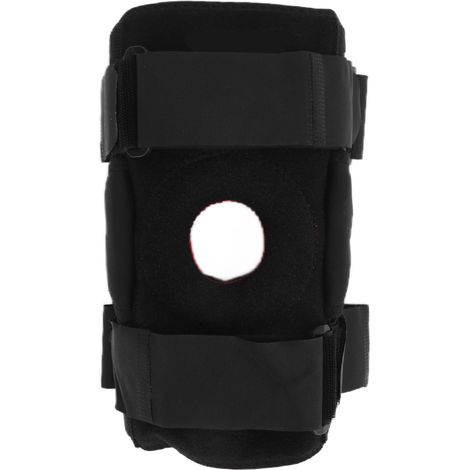 Genouillère amovible pliable résistante à l'usure, manchon de soutien pour basketball football course, protection du genou, noir XL (1/5)