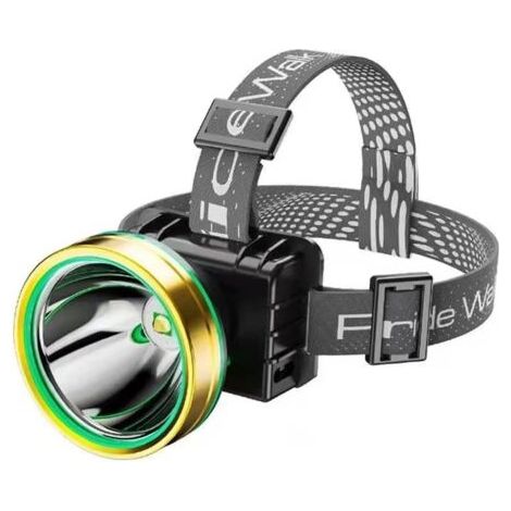 Projecteur LED rechargeable ultra-lumineux avec lampe frontale à piles et interrupteur à capteur pour jardin, camping et pêche de nuit (1/5)