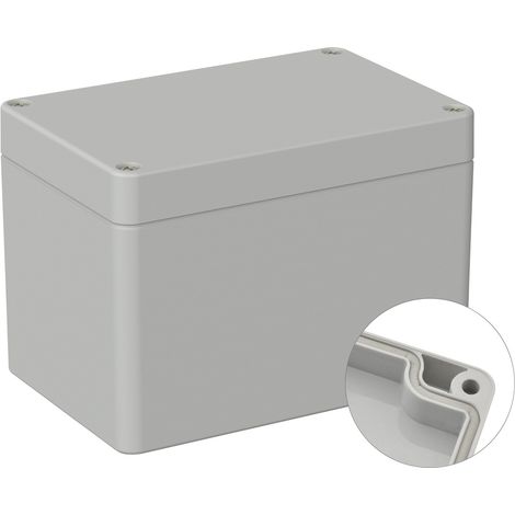 TRU COMPONENTS TC-9065648 Industrie-Gehäuse 120 x 80 x 85 ABS Lichtgrau (RAL 7035) 1 St. (1/2)