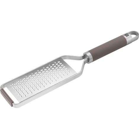 ZWILLING Grattugia professionale, fine, lunghezza: 34 cm, in acciaio inox, impugnatura antiscivolo ed ergonomica, colore: grigio (1/4)