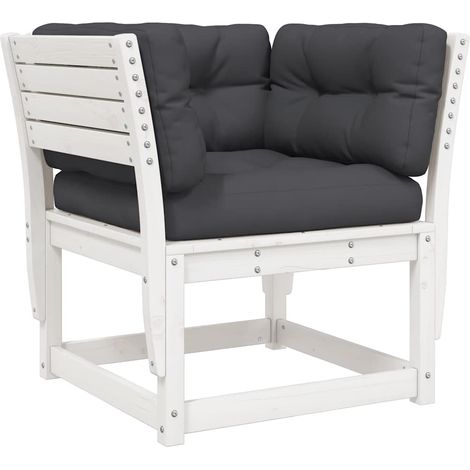 Maison Exclusive - Sofá de jardín reposabrazos cojines madera mac (1/5)