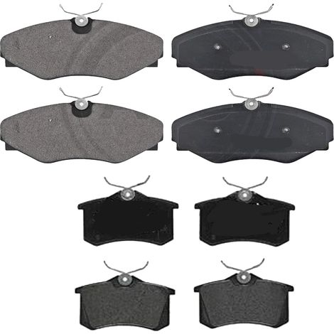 KIT PASTIGLIE FRENO ANTERIORI E POSTERIORI compatibile con RENAULT GRAND SCÉNIC II (JM0/1) / PASTIGLIE FRENANTI AUTO OEM P 68 034 P 68 040,P 68 024 / SOSTITUZIONE DIRETTA / BASSA POLVERE / SILENZIOSO
