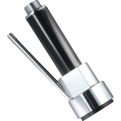 Ausziehbarer, federbelasteter, wasserdichter Duschkopf für Küche und Bad, 1 Stück (schwarz und silber) (1/5)