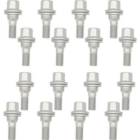 16pcs M12 x 1,25 Boulon Roue Pour Berlingo Picasso C3 C4 106 206 Zafira Jumper 307 308 406 407 3008 5008 Boulon Roue