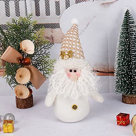 Snowman - Plush Ornament - Christmas Tree Decoration - Indoor Holiday Decor - 2 Pieces (1/5)