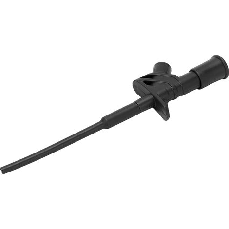 Aiguille de Test Flexible en Acier Inoxydable avec Pince Sécurisée et Connecteur 4mm pour Dépannage Électronique - Noir (1/5)