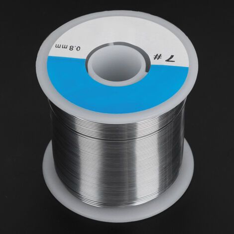 Fil d'étain à souder 63/37, 500g, 0.8mm, bas point de fusion, haute pureté, sans nettoyage, fournitures de soudure (1/5)