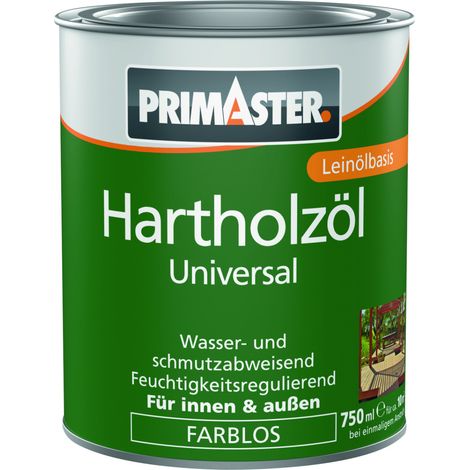 Primaster Hartholzöl Universal 750 ml farblos Holzschutzmittel