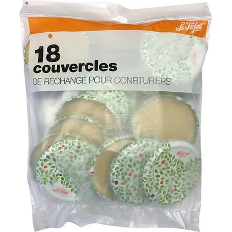 Lot de 18 couvercles pour confituriers - LE PARFAIT