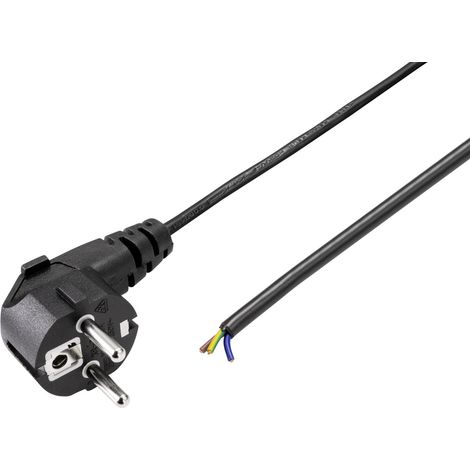 Sygonix SY-5044220 Strom Anschlusskabel Schwarz 1.50 m