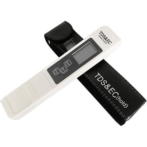 TDS-EC-Tester, digitales LCD-EC-Messgerät zur Wasserqualitätsprüfung für Trinkwasserpools mit hoher Präzision (0–9990 ppm). (1/5)