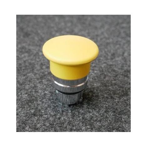 Tête de bouton-poussoir coup de poing jaune Ø 40mm non marqué Harmony XB4 SCHNEIDER (1/2)