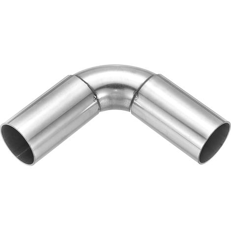 1 1/4" (32mm) Stainless Steel 90 Degree Elbow, Metal Pipe Fitting Connector Right Angle Adapter Connector for Plumbing, Water Pipes, DIY Projects (1/5)