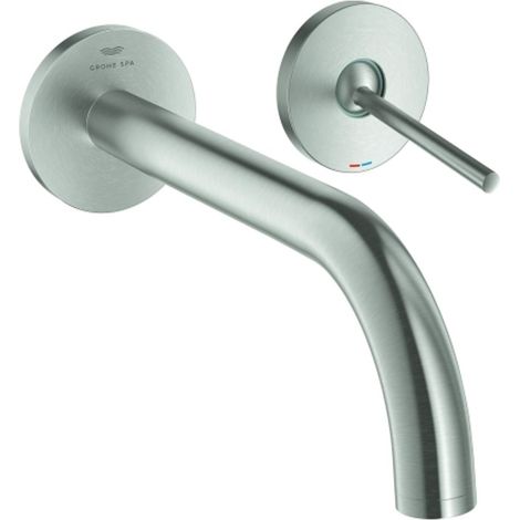 Grohe Atrio Miscelatore per lavabo a 2 fori con comando joystick L Cromo spazzolato, 29406DC0