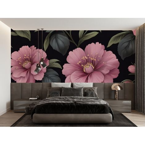 Papier peint rose noir - 500 x 270 cm (1/2)