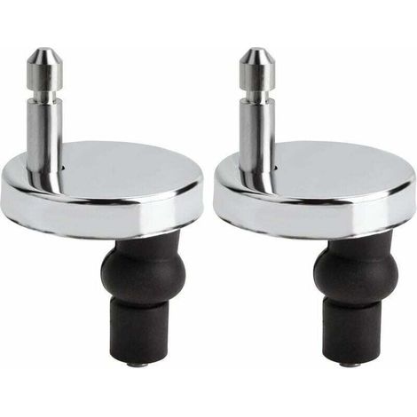 2Pcs Charnière Abattant WC 50mm Universel Remplacement/rechange, Convient aux tous abattants Montage rapide (1/5)