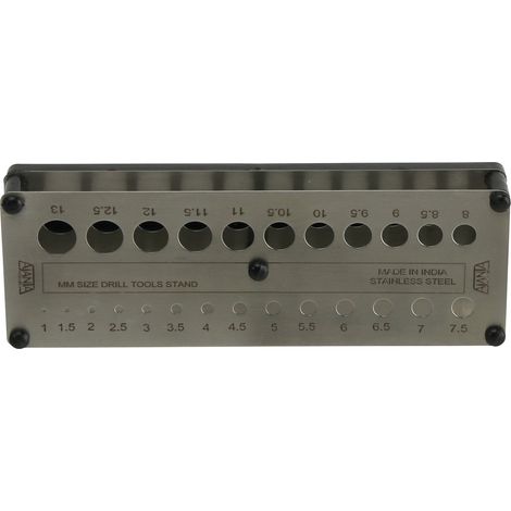 Supporto trapano daytools bs-113 capacità 25 punte acciaio inox (1/3)