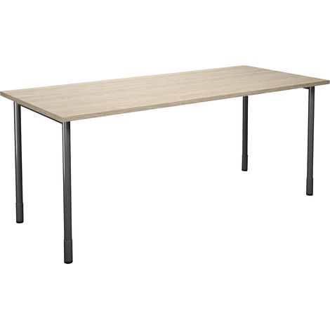 FRANKEL kaiserkraft, Table polyvalente DUO-C, à plateau droit,