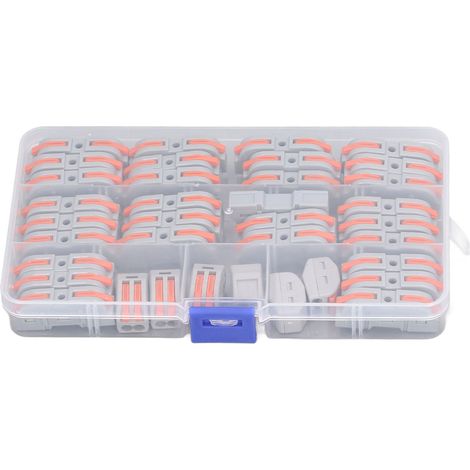 36-teiliges Schnellverbinderset mit Stecker und Hebelmechanismus zum Verbinden von Drähten und elektrischen Steckverbindern (1/5)
