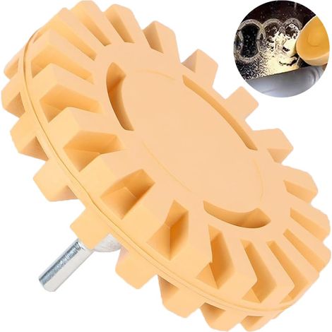 Disco de goma para quitar pegatinas y adhesivos, 85mm (1/4)