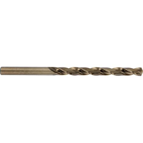 Tivoly • Ø: 6 / Foret métaux HSS-E5 (Cobalt 5%) -Revêtu GOLD -DIN340 -h8 -Série longue -Pointe en croix / L: 139 (1/3)