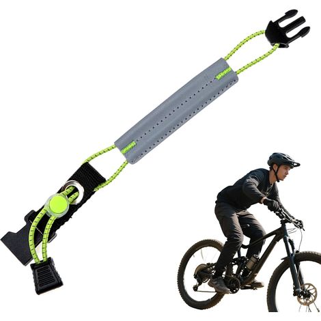 Cinghie per gambe da bicicletta, cinturino elastico regolabile ad alta visibilità per la caviglia, attrezzatura sportiva per ciclismo, corsa e ciclismo in condizioni di scarsa illuminazione. (1/2)