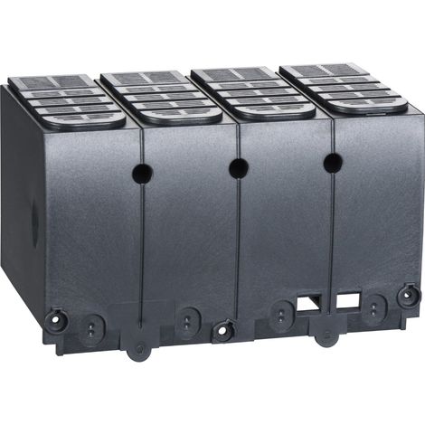 Schneider Electric – Cache bornes long 4P pour disjoncteur Nsx100-250 – Section câble 16mm² – Fixation raccord rapide – LV429518 (1/4)