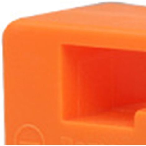 Bloc magnétique/démagnétiseur 2 en 1 pour embouts de tournevis et pièces métalliques - Accessoires orange (1/5)