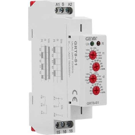 GRT8-S1 Mini-Asymmetrischer Zyklustimer EIN/AUS Wiederholungszykluszeitrelais AC 230V (1/4)