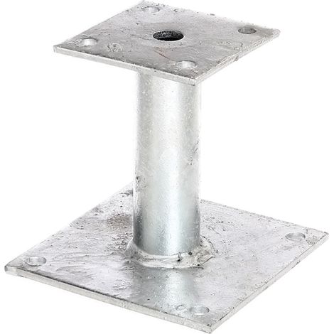 Support De Poteau Fixe Alberts Acier Galvanisé Robuste - Alberts (1/2)