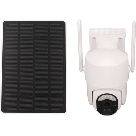 Caméra de surveillance solaire WiFi 2MP sans fil avec vision nocturne couleur, étanche IP65 et batterie intégrée (1/5)