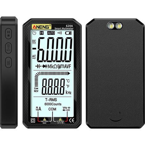 Multimetro compatto 620A, nero, display LCD da 4,7", TRMS, senza batteria (1/5)