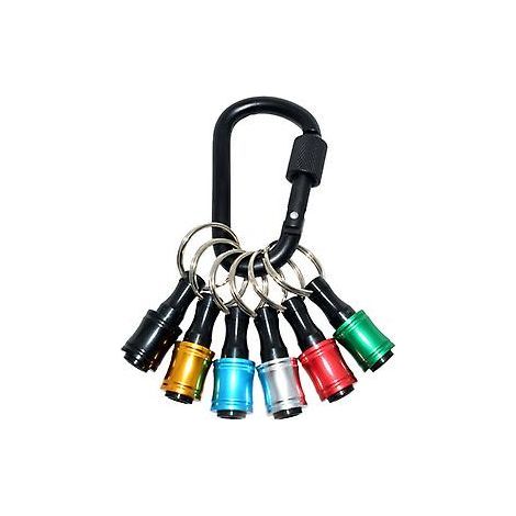 Portable smoothing tool for 1/4" key ring connectors (6 pieces) (1/5)