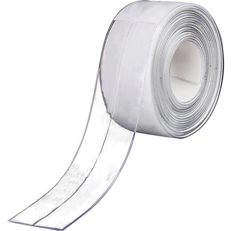 Cinta de sellado autoadhesiva e impermeable,en tiras desprendibles y adhesivas,utilizada para la protección de bordes de suelos (1/4)